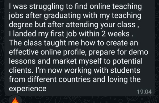 Student testimonial 3